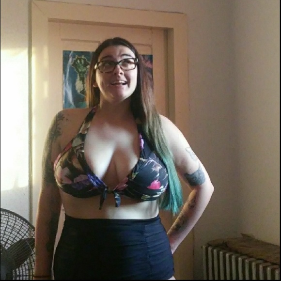 Unique Vintage bathing suit top size XL - Picture 2 of 5